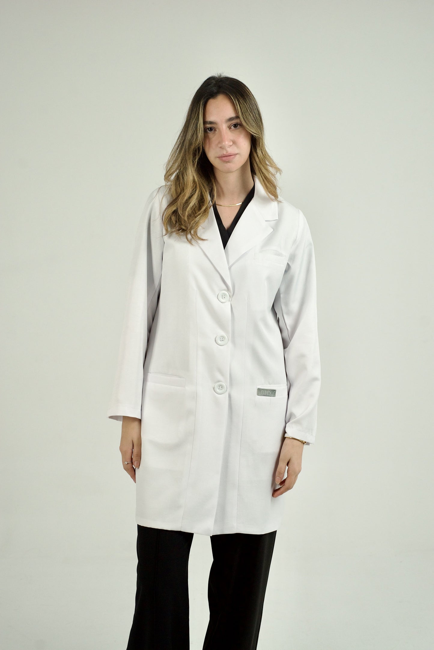 Ivory Flex Lab Coat