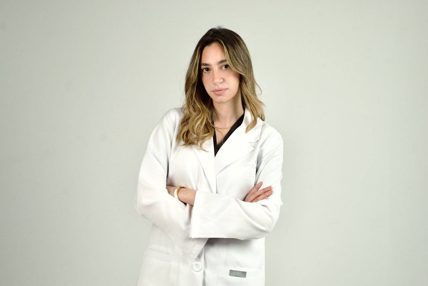 Ivory Flex Lab Coat