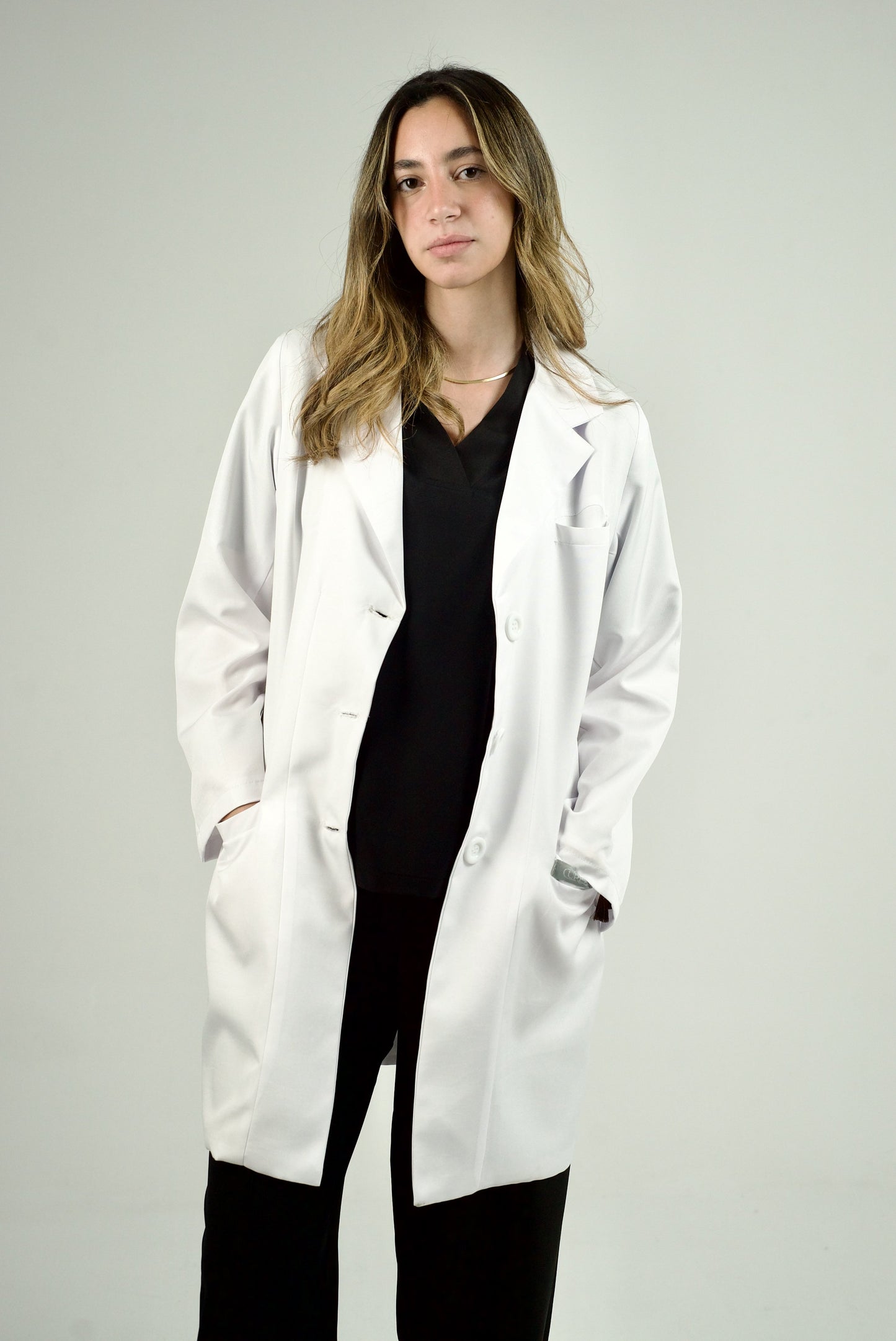Ivory Flex Lab Coat