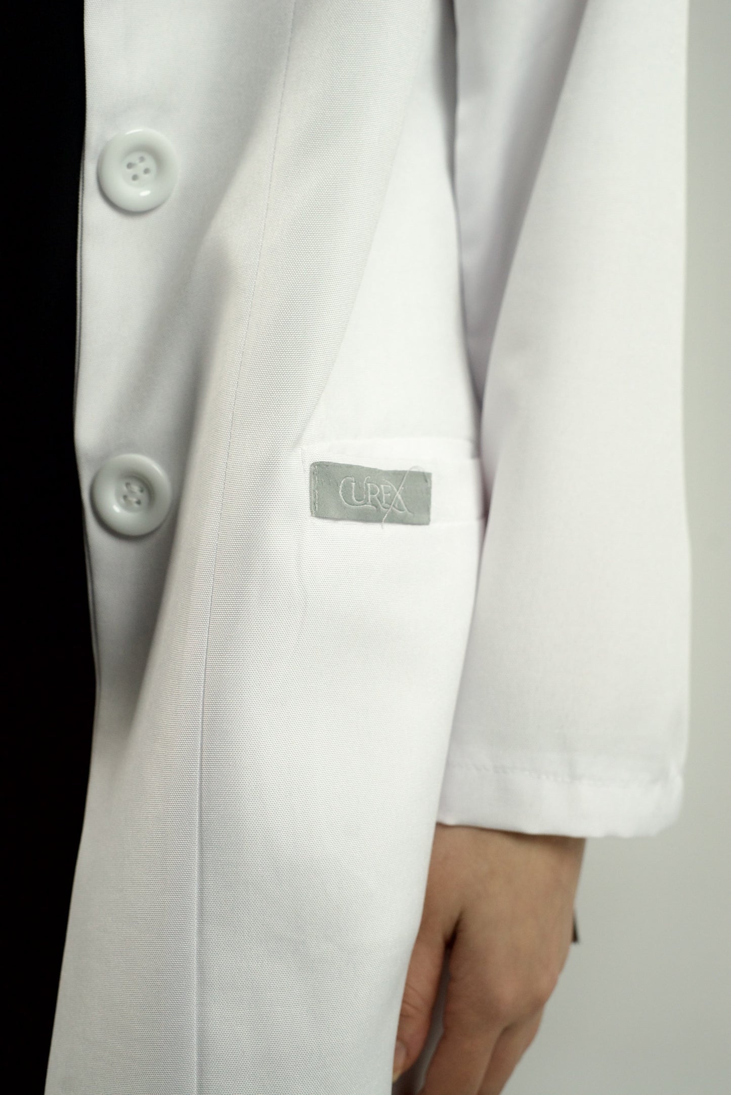 Ivory Flex Lab Coat